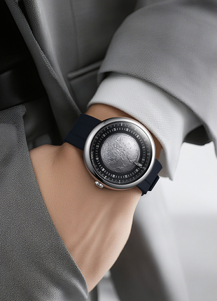 CIGA Design Moon Walker watch worn on wrist astronaut dial design