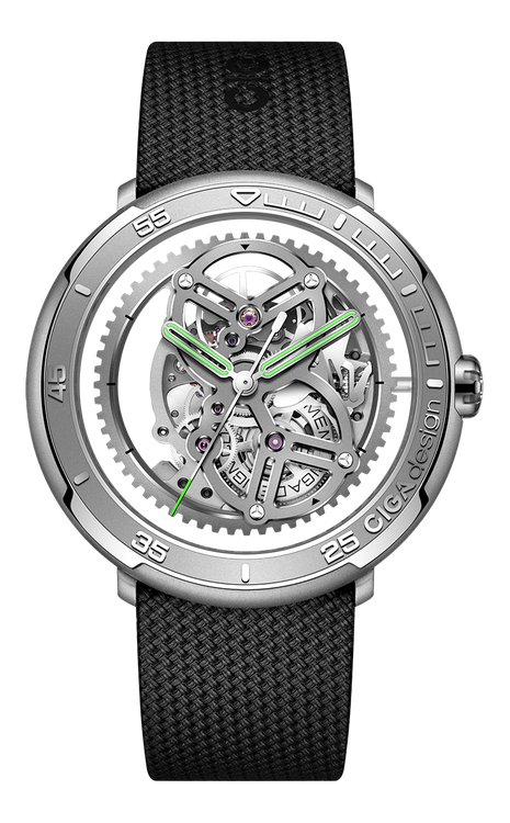 CIGA DESIGN Vector Stainless Steel Automatic Skeleton Watch Front