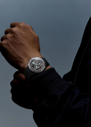 CIGA DESIGN Vector Stainless Steel Automatic Skeleton Watch Wristshot