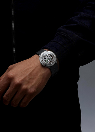 CIGA DESIGN Vector Stainless Steel Automatic Skeleton Watch Wristshot