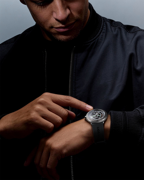 CIGA DESIGN Vector Titanium Automatic Skeleton Watch Wristshot