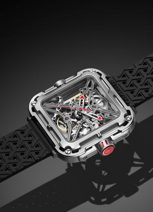 CIGA Design X Series Gorilla skeleton dial detail