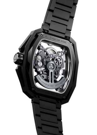CIGA Design Z Series Hunter Black automatic movement exhibition caseback