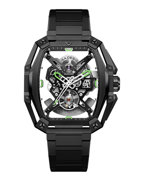 CIGA Design Z Series Hunter Black automatic watch front view