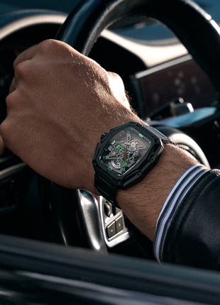 CIGA Design Z Series Hunter Black watch worn on wrist
