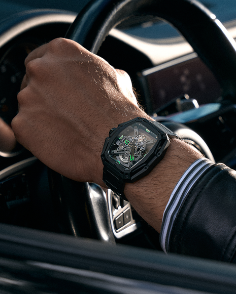 CIGA Design Z Series Hunter Black watch worn on wrist