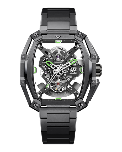 CIGA Design Z Series Hunter Carbon automatic watch front view