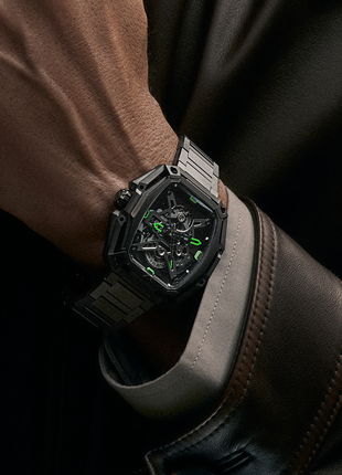 CIGA Design Z Series Hunter Carbon watch worn on wrist