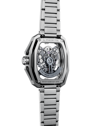 CIGA Design Z Hunter Silver automatic movement exhibition caseback