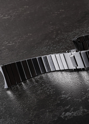 Horizon Nemo Grey Weave stainless-steel bracelet with micro-adjustment