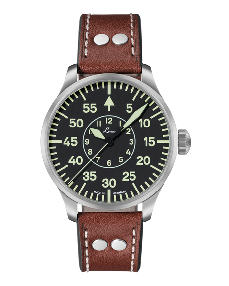 Laco Aachen 42 Type B Automatic Pilot Watch front view