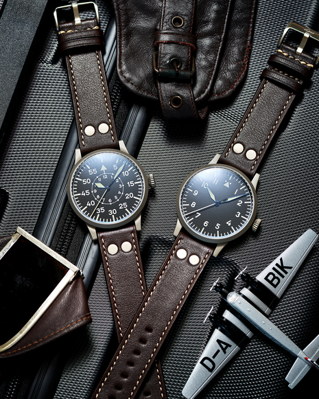 Laco Paderborn 42 Type B Automatic Pilot Watch with black Flieger dial