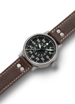 Laco Paderborn 42 Type B Automatic Pilot Watch with brown strap