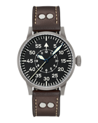 Laco Paderborn 42 Type B Automatic Pilot Watch with black Flieger dial