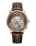 Lucky Harvey Genghis Khan rose gold automata chiming watch front view