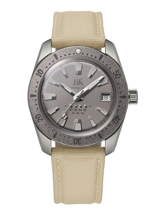 Shanghai Watch Commander Scout 37.5mm automatic watch with silver-grey dial and titanium bezel