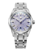 Zelos Helica 39 Kyanite automatic watch with natural blue kyanite mineral dial